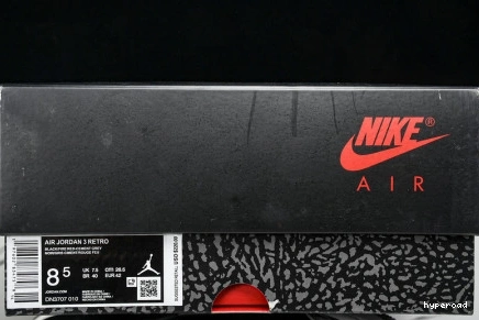 Hyperoad OG Air 2024 “Black Cement” 3 Jordan 0905